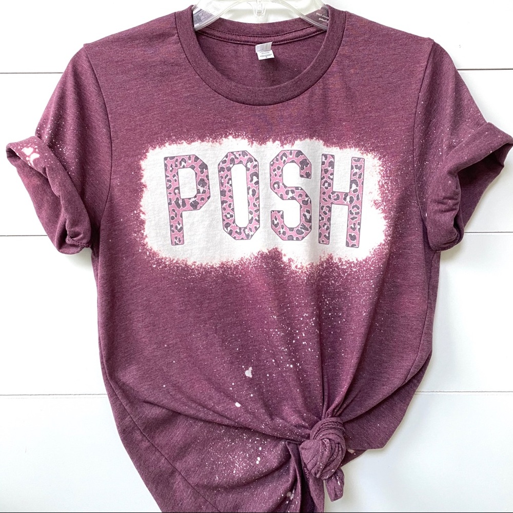 POSH style tee leopard graphic t-shirt Stay Posh